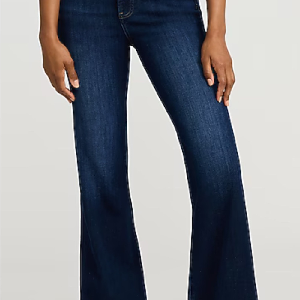Express Deep Blue Wide Leg Jeans